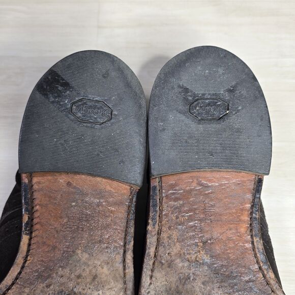 Allen Edmonds Players Shoe Mens Size 11.5 Brown Suede Wingtip Oxford Dress Shoes - Picture 8 of 11